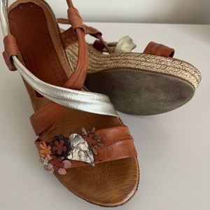 Italian Leather Wedges